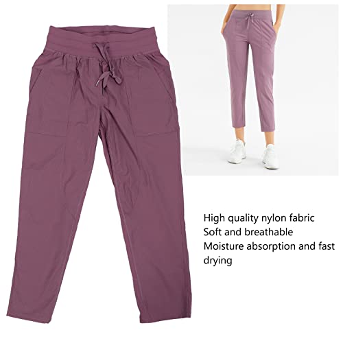 Calça jogger feminina de nylon para corrida (GG)