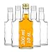 Produktbild SUPERBUTELKI.PL Set mit 10 Flaschen 200ml, Leere Glasflaschen, Wellenförmige Flaschen, Glasflaschen Zum Befüllen, eleganter und moderner Look von Glasflaschen, Hochwertiges Glas (200 ml, 10x)
