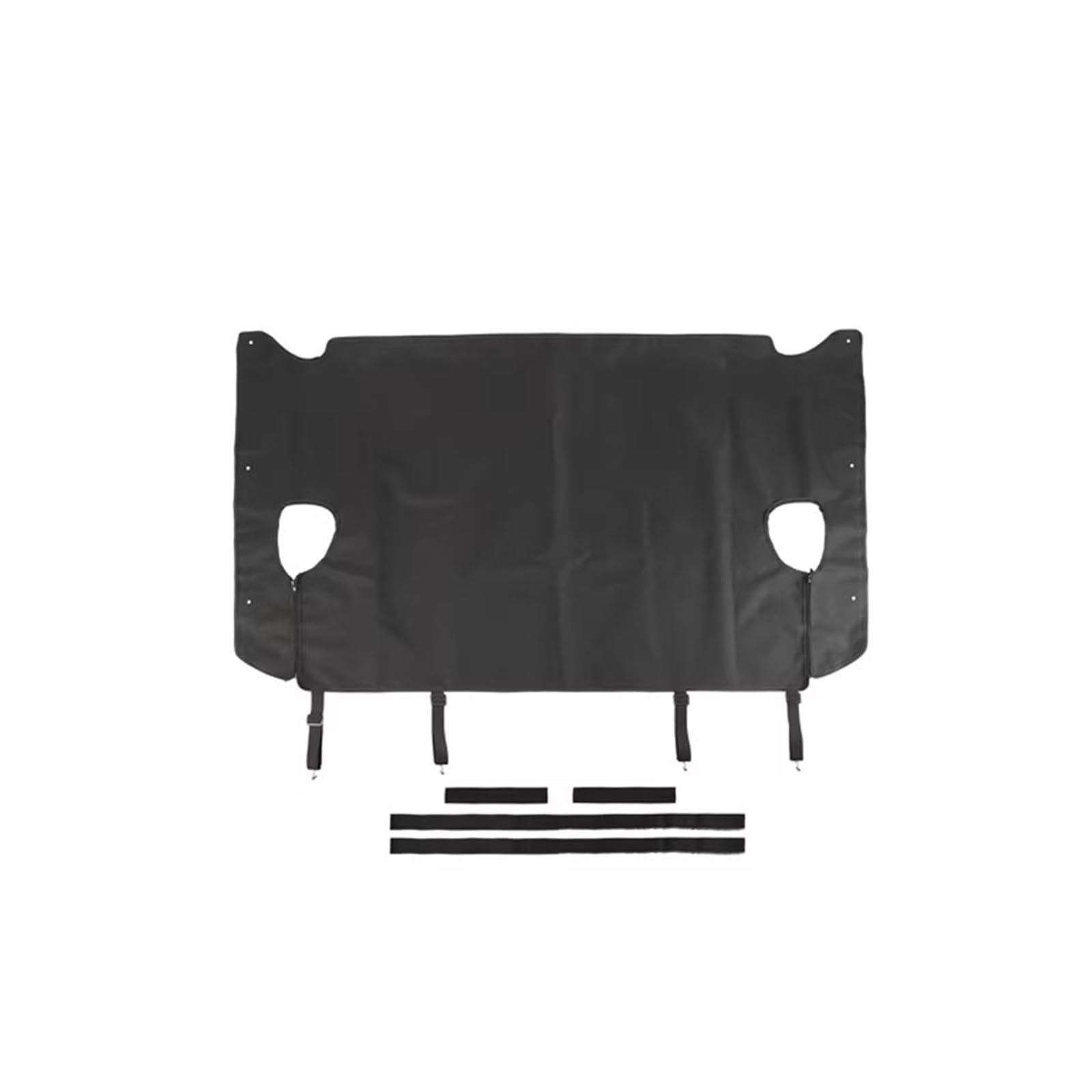 Kofferraum Abdeckung Leder/Oxford Für Jeep Für Wrangler JK 2007–2017 4-Türer Stoff Kofferraum-Isolationsabdeckung Haustiermatte Laderaumabdeckung(Oxford Cloth)