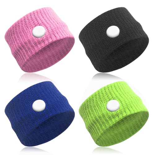 AFCJLTO Pulseras Antimareo para Niños y Adultos, 4 Bandas de Acupresión Anti Nauseas, para Enfermedad Marítima, Viajes en Barco, Coche y Avión y Embarazo, Sin Efectos Secundarios, ¡Elimina las Náuseas