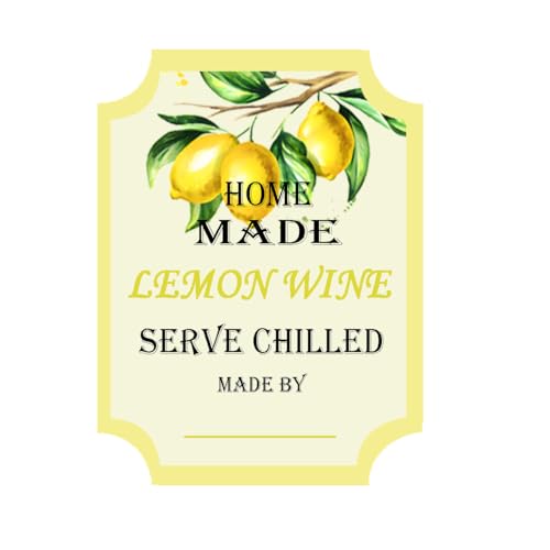 Besttile Lot de 18 étiquettes rectangulaires en plastique jaune pour bouteilles, boissons au citron, 5,1 x 7,6 cm