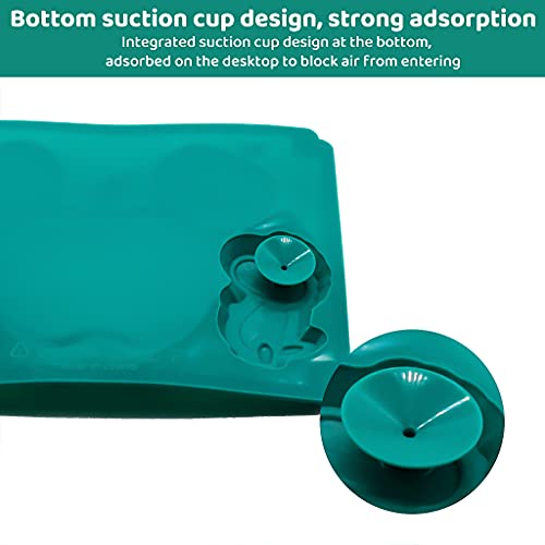 Image of SNOWIE SOFT Baby Suction Plates For Baby Feeding; Silicone Toddler Plates With Deep Divided For Kids To Feed Themselves, Baby Place Mats With Cute Dinosaur Design, Bpa Free,1 Count,Green