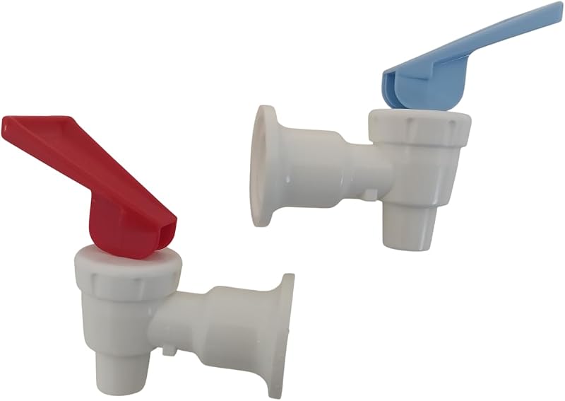 OCS Parts 2-Pack Red and Blue RB217 Sunbeam Water Cooler Faucets | Tomlinson Blue and Red Handle