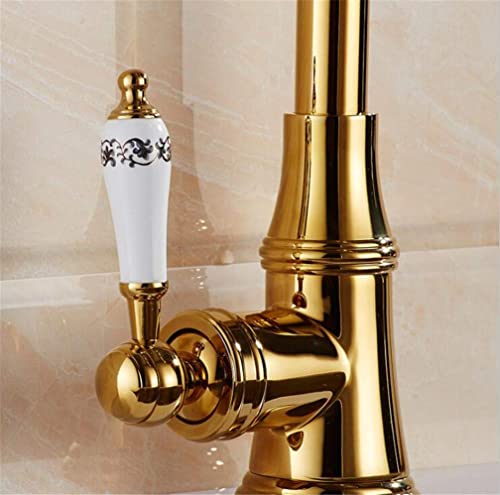 Robinet d'évier de cuisine mitigeur eau chaude et froide pivotant 360°