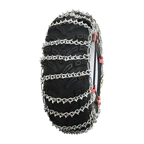 Grizzlar GTU-525 ATV 2 Link Ladder Alloy Tire Chains with Tensioners 24x9-11 24x10-11 24x10-12 25x10.00-12 Cover