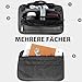 BERTASCHE 13 Zoll Laptop Sleeve Case, Laptoptasche für MacBook Air 13/Pro 13, Surface Pro 9/8/7/6/5/4, iPad Pro 12.9, Laptop Hülle mit Umhängegurt, Grau
