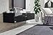 Produktbild Wuun® 240cm/Schwarz-Hochglanz (Korpus Schwarz-Matt)/8 Größen/5 Farben/TV Lowboard TV Board hängend Hängeschrank Wohnwand/Somero