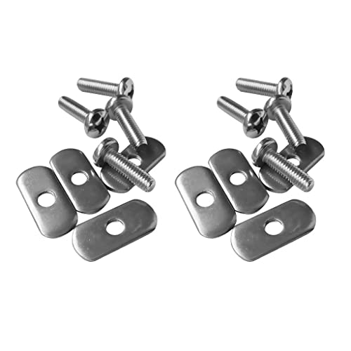 Dovewill 8 Stainless Steel Kayak Rail/Track Screws & Track Nuts Hardware Gear Mounting Replacement Kit For Kayaks Canoes Boats Rails #TOP6