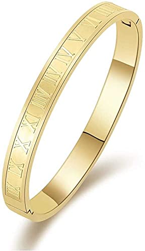 MYKI Elegant Roman Numbers Kada For Women & Girls (Gold) (B09GYJR5FM) Amazon Price History, Amazon Price Tracker
