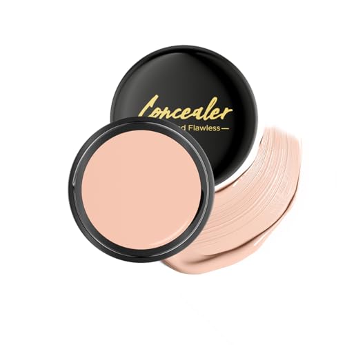 QIC Under Eye Concealer - Pot Concealer Full Coverage Brightener Waterproof to Cover Blemishes, Dark...