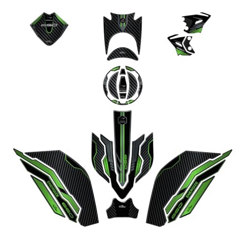 Autocollant moto Kawasaki Z650 2024 protège réservoir carénage 3D
