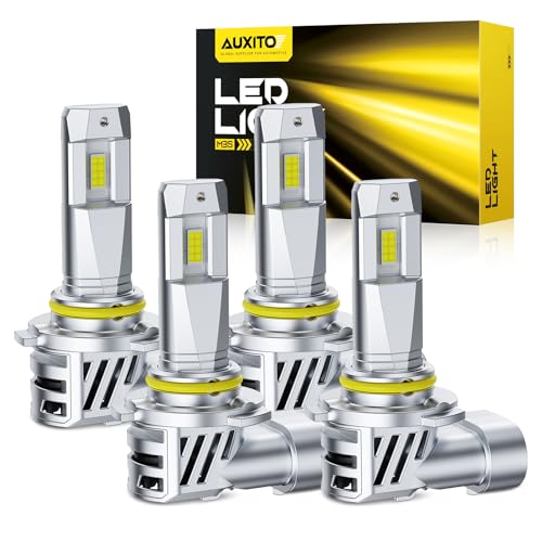 Image of AUXITO 9005 9006 Bulbs HB3 HB4, 80000LM Ultra-Bright, Plug N Play, Long Lifespan, No Flicker, 99% Compatibility, Pack of 4