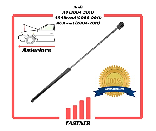 Compatibile con Audi Ammortizzatore Molla a Gas Pistone Pistoncino Anteriore Cofano Motore A6 (2004-2011), A6 Allroad (2006-2011), A6 Avant (2004-2011) 4F0823359, 4F0823359A
