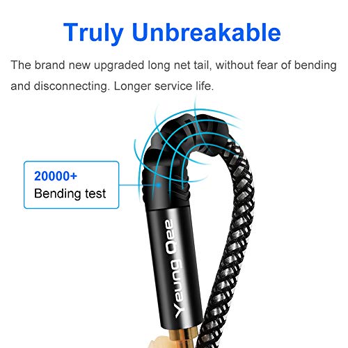 6.35 mm to 2RCA Cable 6 ft,Yeung Qee 6.35mm 1/4 inch Male TRS Stereo Plug to RCA Male Audio Y Splitter Cable Insert Cord (6FT/2M) - Thumbnail 6