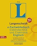  Langenscheidt e-Fachwörterbuch Elektrotechnik und Elektronik Englisch