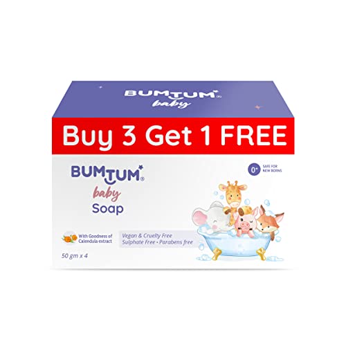 Image of Bumtum Chota Bheem Gentle Soft Moisturizing Wet Wipes With Lid - 360 Pcs.(Pack of 5) & Baby Soap (4N x 50 Gram) Combo