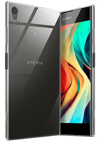 moex für Sony Xperia XA1 Plus Hülle Durchsichtig, Silikon Handyhülle Transparent, Clear Hülle Ultra Slim, Backcover Schutzhülle Dünn, Silikonhülle Minimalistisch, Aero Hülle, Klar