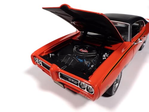 Modelo a escala 1:18 Coche 1969 GTO Judge Rojo miniatura 4