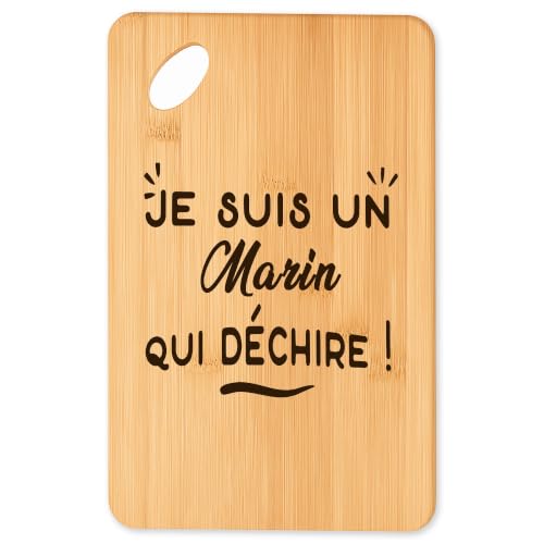 Planche à découper plateau apéro en bambou cadeau original cuisine - 2