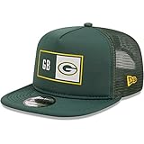 New Era Men's Green Green Bay Packers Balanced Trucker 9FIFTY Snapback Hat