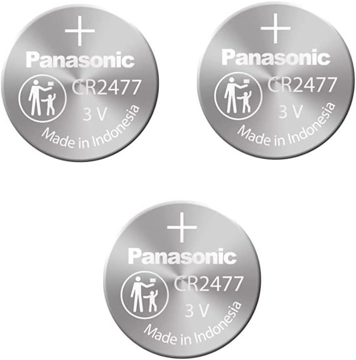 Panasonic CR2477 3V Lithium Cell Battery (Pack of 3)