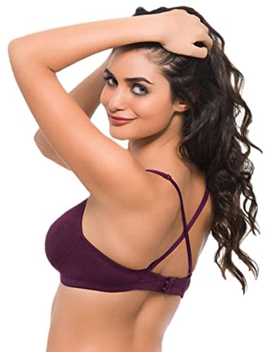 Image of Laavian Women's Cotton Non Padded Non-Wired Shaper T-Shirt Bra