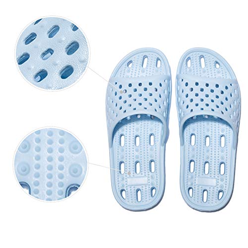 Image of WOTTE Shower Sandals Women Quick Drying Bath Slippers Non Slip Dorm Shoes
