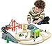Battery Operated Train for Wooden Track, 3Pcs Motorized Train Toy for 3 4 5+Years Old Boy Girl Toddlers, Electric Trains Compatible with Thomas & Friends, Brio and Chuggington