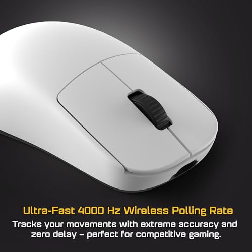 Image of ENDGAME GEAR OP1w 4k v2 Wireless Gaming Mouse White - 30K DPI Optical Sensor, 4000Hz Polling, Hot-Swappable Switches & Claw-Grip Design