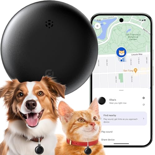 Bluetooth Tracker for Android, Android Airtag Compatible with Google Find My Device App, Replaceable Battery Item Finder, Tracker Tag for Keys, Suitcase, Backpack, Wallet, Luggage (for Keys)