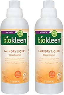 Biokleen Natural Laundry Detergent - 128 HE Loads - Liquid, Concentrated, Eco-Friendly, Plant-Based, No Artificial Fragrance or Preservatives