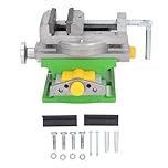 Mini XY Compound Drill Press Vise with Horizontal Cross Slide for Milling and Drilling 0–77mm Adjustable Clamping Range Precision Machine Vise for CNC Milling Metalworking and Workshop Use