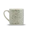 Half Moon Bay Larkspur by ACS William Morris 10.5 Ounce Sage Green and Ivory Ceramic Stoneware Beverage Drinking Mug #1