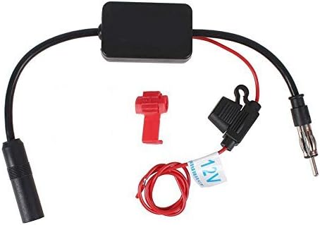 Amazon Zmart オート Fmア ンテナ ブースター カーラジオ 12v Ant 8 12v 自動車 無線 信号 増幅器 空中 アンテナ 自動 Fm Am マウント カーオーディオアクセサリ 車 バイク