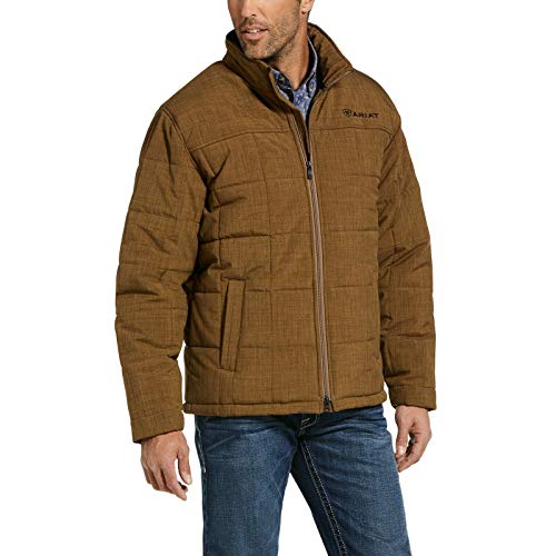ARIAT Men's Field Khaki Crius Concealed Carry Insulated Jacket Tan Medium