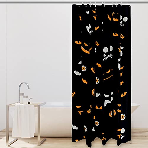 Rideau de douche Halloween sans odeur avec 12 crochets de fixation - 3