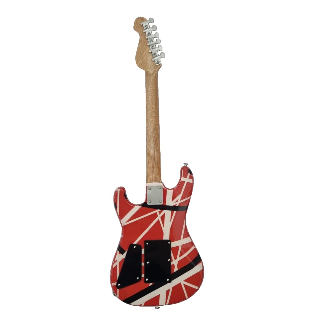 Eddie Van Halen (Van Halen) - Réplique de guitare miniature - Cadeaux de musique - Ornement fait à la main