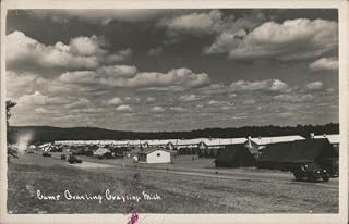 Camp Grayling Michigan Original Real Photo Postcard (RPPC) 1960
