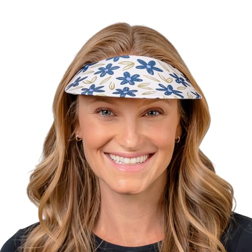 Image of No Headache Sun Visor for Women | Stylish, Lightweight Golf & Tennis Hat | UV Protection for Outdoor Sports & Travel