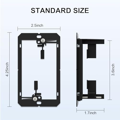 iwillink 1 Gang Low Voltage Mounting Bracket, Black, 25-Pack by iwillink - Image 2