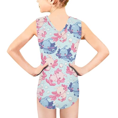 Image of Swimsuits for Girls 3-14 Sleeveless Bathing Suit for Kids Summer One Piece Swimming Suits