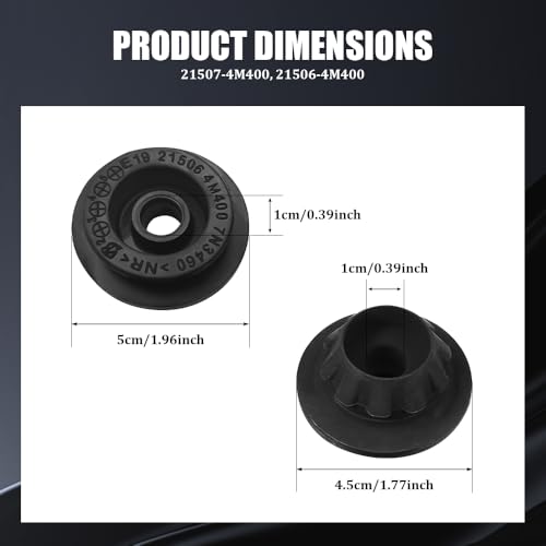 image for Lyxheth 4PCS Car Radiator Mount Bushing, Automotive Radiator Parts, Ru