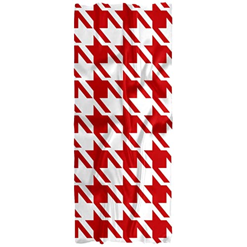 Écharpe légère femme tricot rouge motif de Noël multicolore
