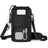 Bolvina Soporte para Botella de Agua con Correa, Bolsa Aislante para Transportar de Agua con Bolsillo para TeléFono para Caminar y Hacer Senderismo Al Aire Libre