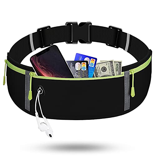 RDMODO Running Belt Waist Pack Bag Sports, Running Fanny Pack for Phone Waterproof Plus Size Bounce Free Pouch Bag, Running Waist Belt Phone Holder for iPhone 11 Xr Xs 8 7 Plus Samsung Galaxy Note