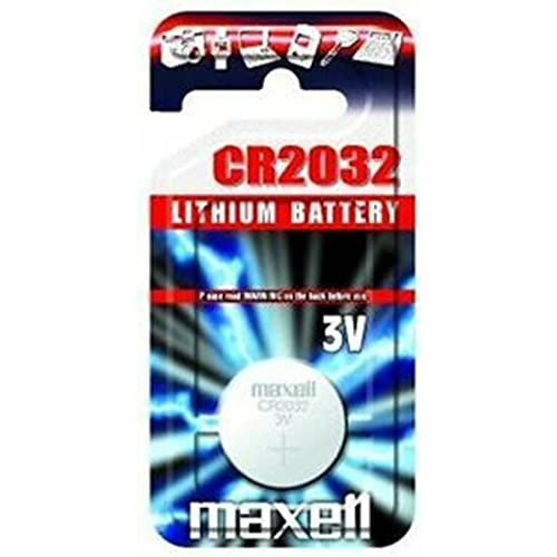 Maxell 11238500 Lithium Button Cell CR2032 Blister Pack