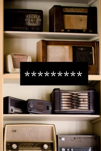 Carnet de mot de passe discret: Organisateur de mot de passe en ordre alphabÃ©tique - Format 6 x 9 -Style radio vintage (French Edition)