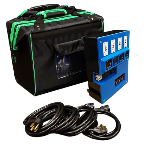 ASD Products- Turtle Power Distribution Kit Turns 30amps of 240v to 60 Amps at 120v, 4 x Dual GFCI, Individual 15 Amp Breakers