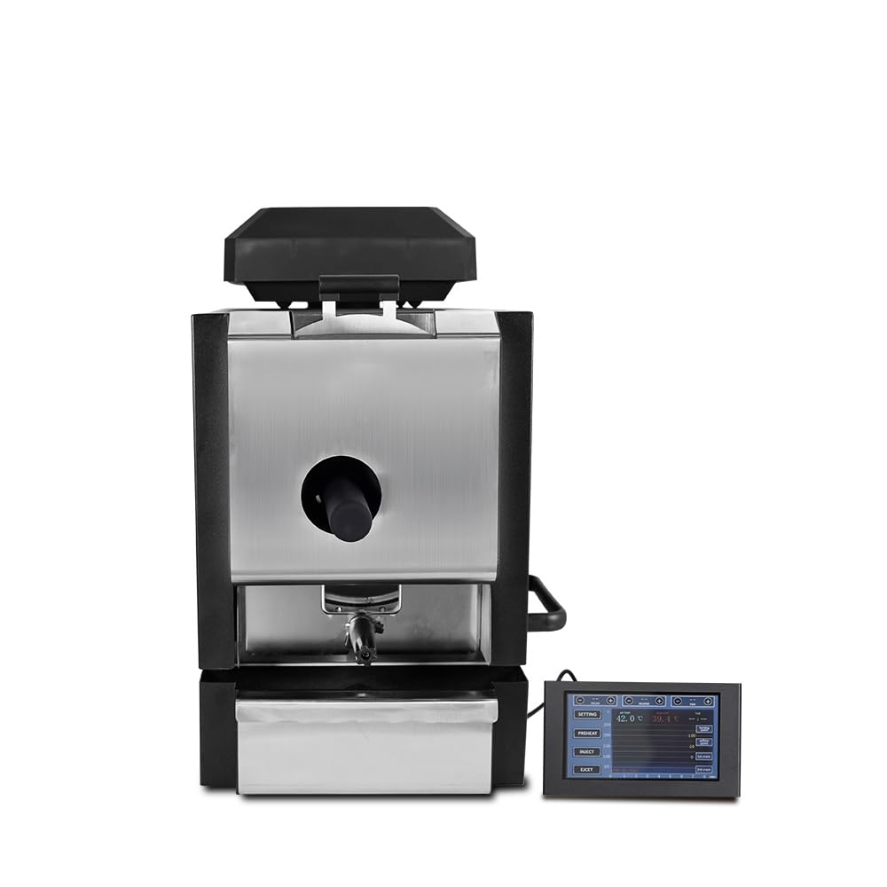 Kaffeeröster der zweiten Generation - Electric Coffee Bean Roaster 1000W - Kaffeebohnenröster mit Kaffeespreuabscheider und Absaugung - Dual Control System