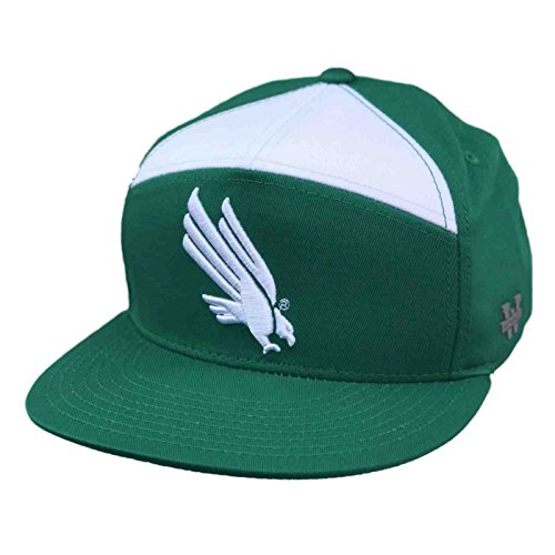 North Texas Mean Green NCAA 7 Panel Flat Bill Snapback Baseball Cap Hat